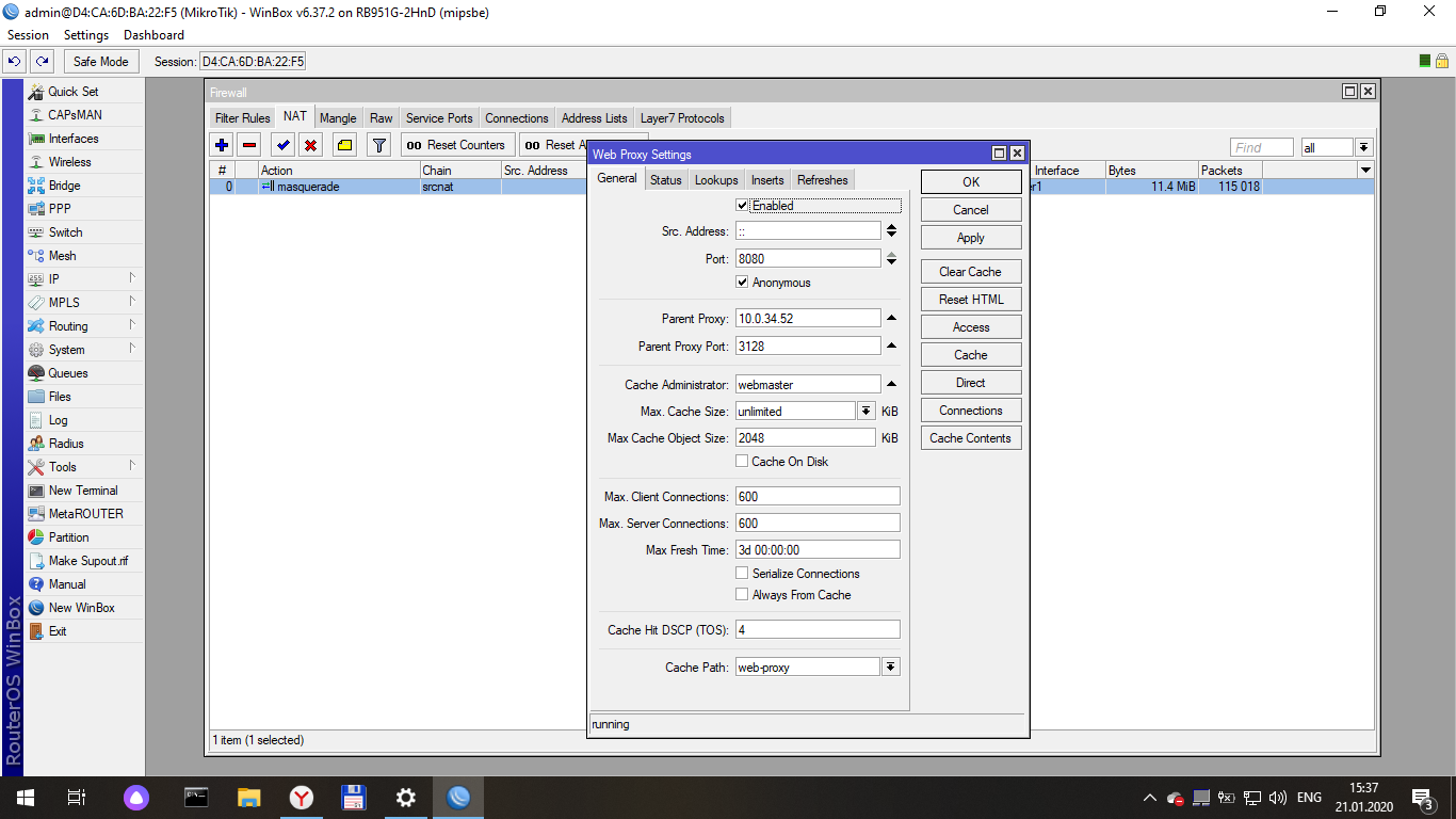 Как настроить интернет с прокси сервером - Mikrotik коммутаторы и  маршрутизаторы - Форумы NAG.RU